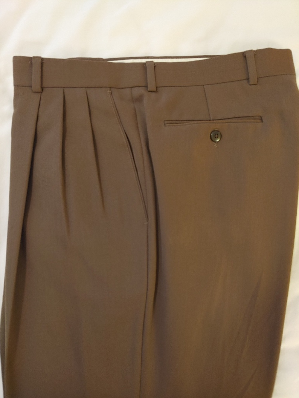 Givenchy Full Cut Pleated Wool Slacks
